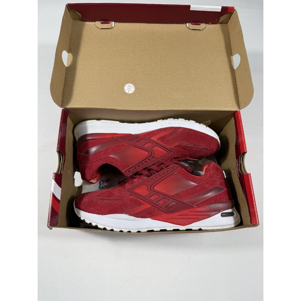 Brooks X BAIT Regent Inferno Running Shoes Mens Size 9.5 Red Suede 110205 1D 656